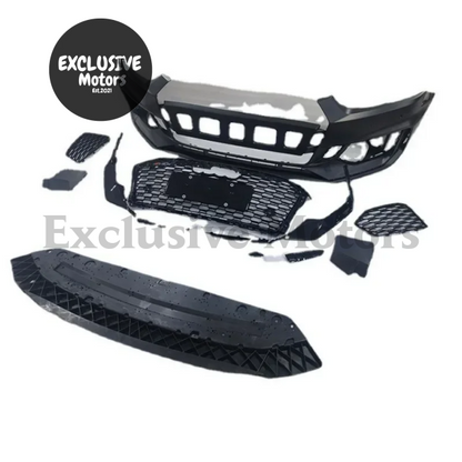 Rs5 Style Front Bumper And Center Mesh For Audi A5 (2017-2019)