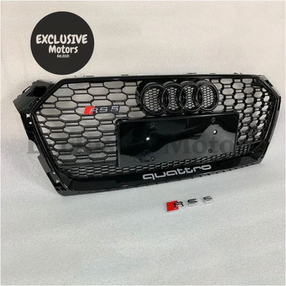 Rs5 Style Honeycomb Front Grille For Audi A5 (2017-2019)