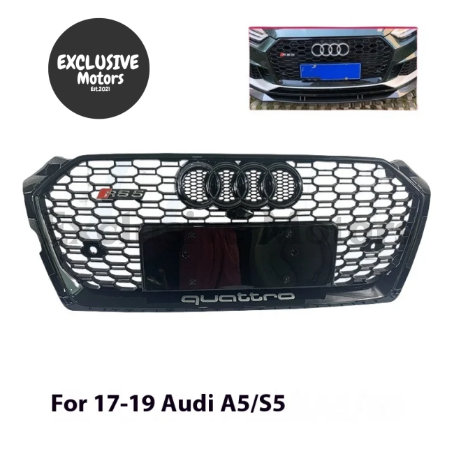 Rs5 Style Honeycomb Front Grille For Audi A5/S5 (2017-2019)