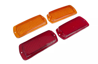Luces de posición laterales naranja y rojo para Nissan Datsun Fairlady 510 120Y 240Z (1968-1973)
