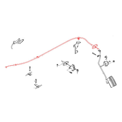 Throttle Cable for Nissan Datsun 720 King Cab 1980-1986