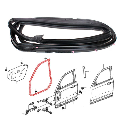 Front Door Weatherstrip Rubber x2 for Honda CR-V RD5 RD7 2002-2005
