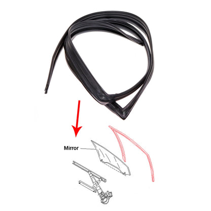 Front Weatherstrip Glass Run Channel for Mitsubishi Mirage/Colt Sedan 1991-2002