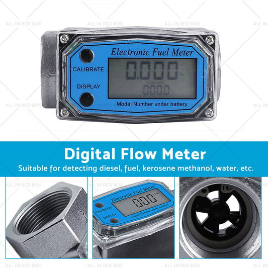 1.5" Turbine Digital Diesel Water Fuel Flow Meter