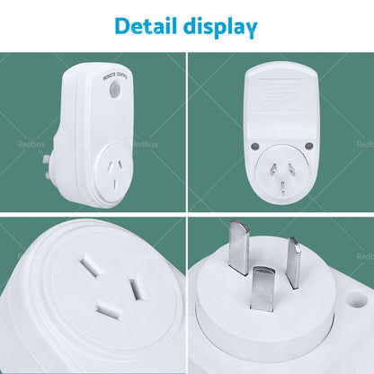 1 Pack Wireless Power Switch Mains Socket & 1 Remote Controller for AU Plug