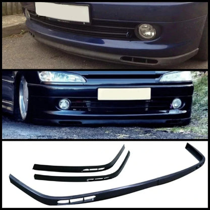 2 Piece Euro Front Bumper Splitter for Peugeot 306 (1993-2002)