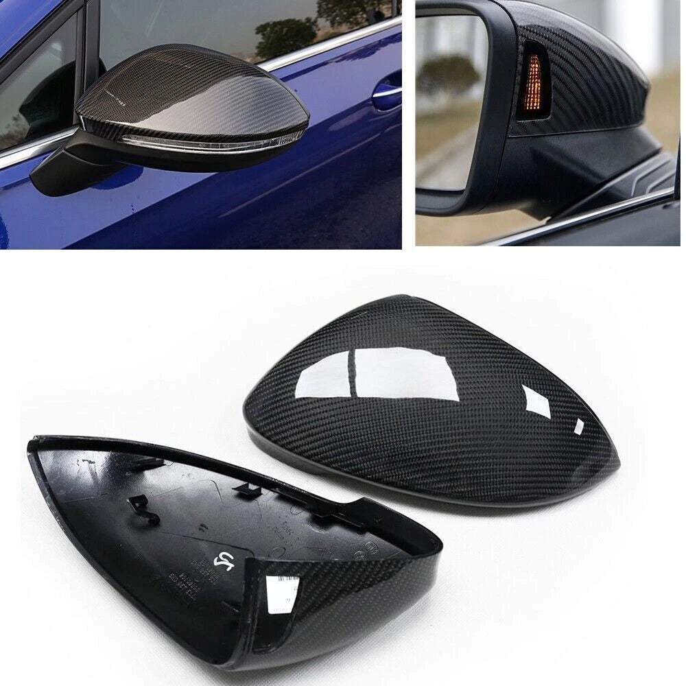 1 x Carbon Fiber Mirror Cover for VW Golf 8 MK8 VIII (2020-2023)