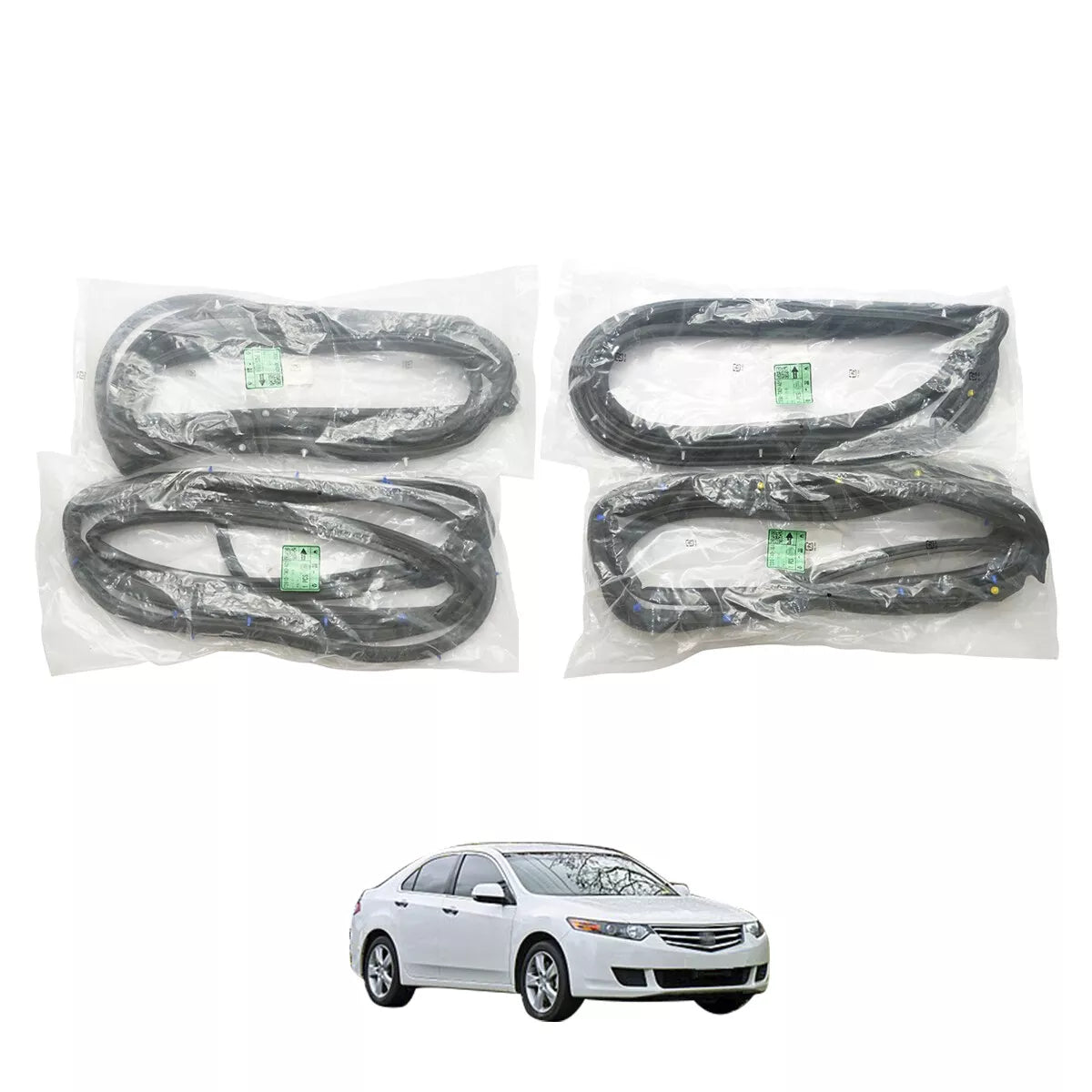Front Rear Door Weatherstrip Rubber for Honda Accord Sedan CP1 CP2 CP3 2007-2012
