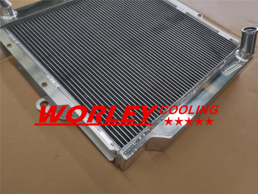 Aluminum Radiator + Fan for Land Cruiser 70 Series FJ73 FJ75 (1985-1993)