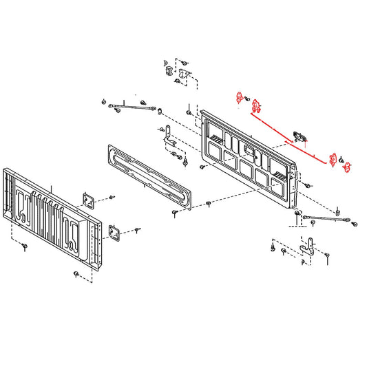 Tail gate Lock Control Link for Toyota Hilux2015-2023