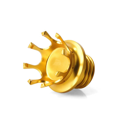 1 x Gold Gas Cap Cover for Harley Softail, Dyna, Road King