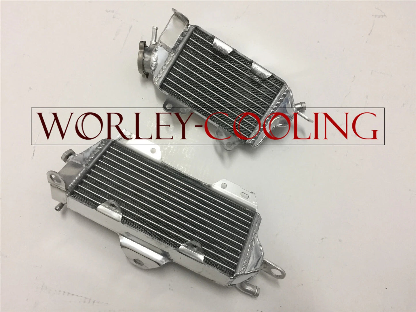 Aluminum Radiator + Blue Hoses for Kawasaki KX125 KX 125 (1990-1991)