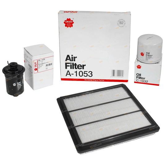 Air, Oil & Fuel Filter Kit for Mitsubishi Triton MK (1996-2006) V6 3.0L