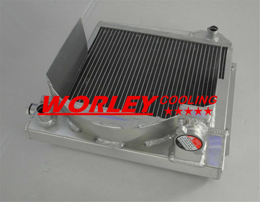 Aluminum Radiator + Fan for Austin Healey Sprite, MG Midget (1958-1979)