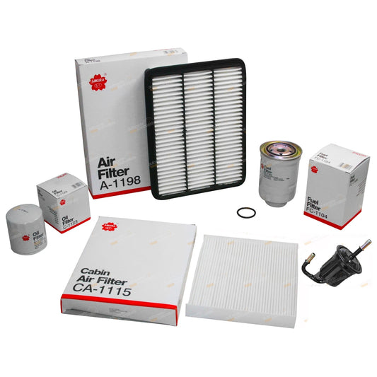 Air Oil Fuel & Cabin Filter Kit for Toyota Prado KDJ150 KDJ155 (2009-2023)