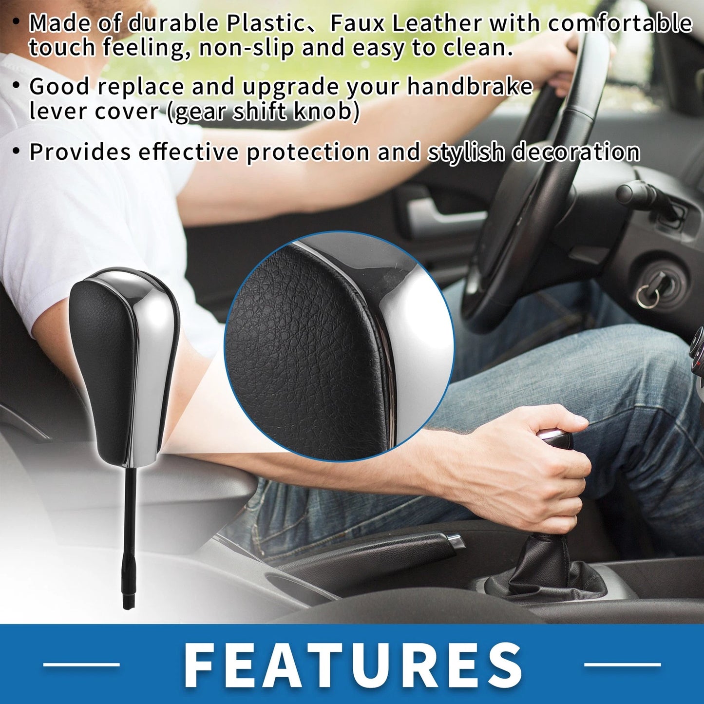 Automatic Gear Shifter Knob for BMW 3 Series E36 (1997-1998) - Plastic Leather