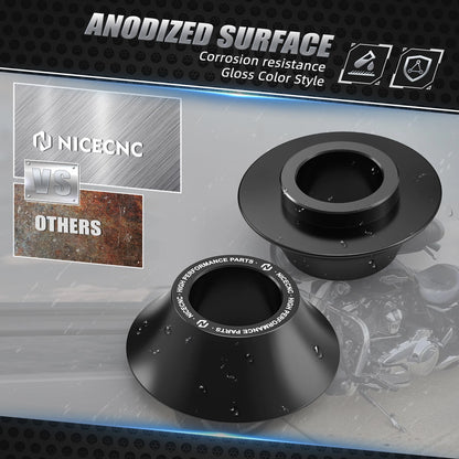 1 Pair Tapered Front Wheel Spacers for Harley Street Glide FLHX FLHXS FLTR (2014-2023)