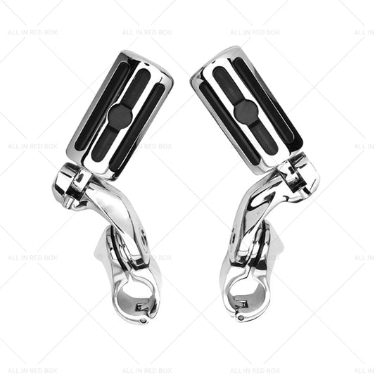 1-1/4" Chrome Motorcycle Highway Foot Pegs for Harley Davidson