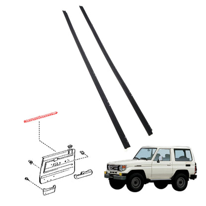 Door Glass Weatherstrip Set for Toyota Land Cruiser HT KZJ77 LJ79 RJ77