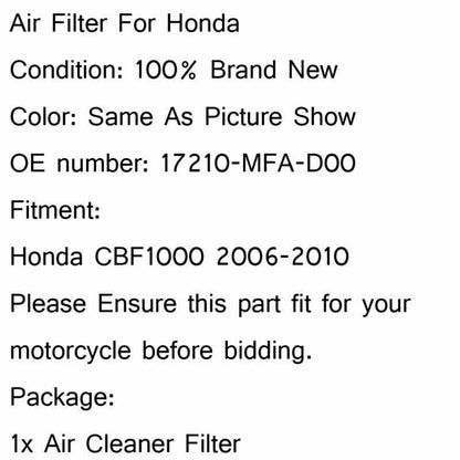 Air Filter for Honda CBF1000 (2006-2010)