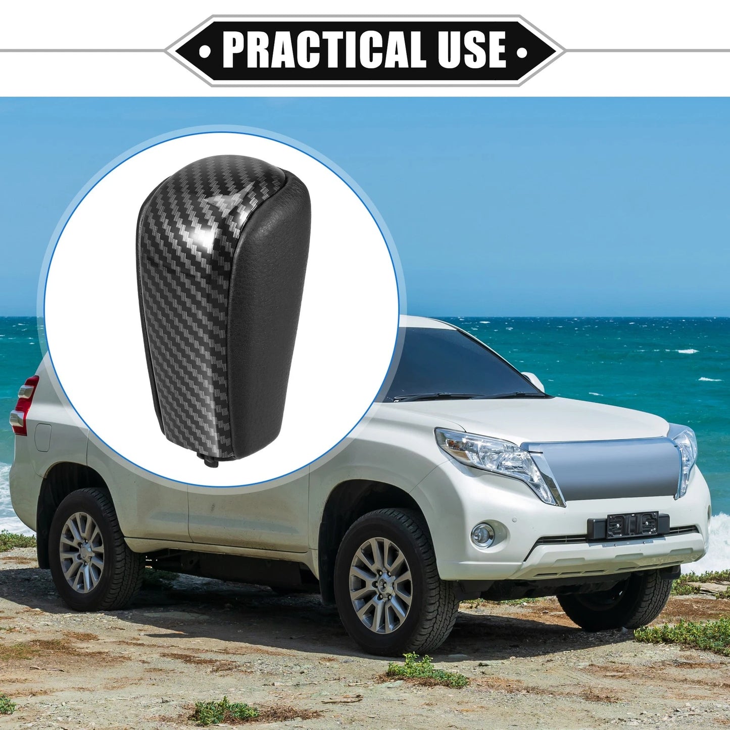 Automatic Gear Shift Knob for Toyota Land Cruiser Prado (2009-2017) Black