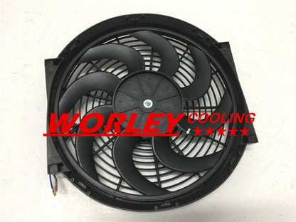 Aluminum Radiator for BMW E30 M10 316i 318i (1982-1991) + 14" Fan