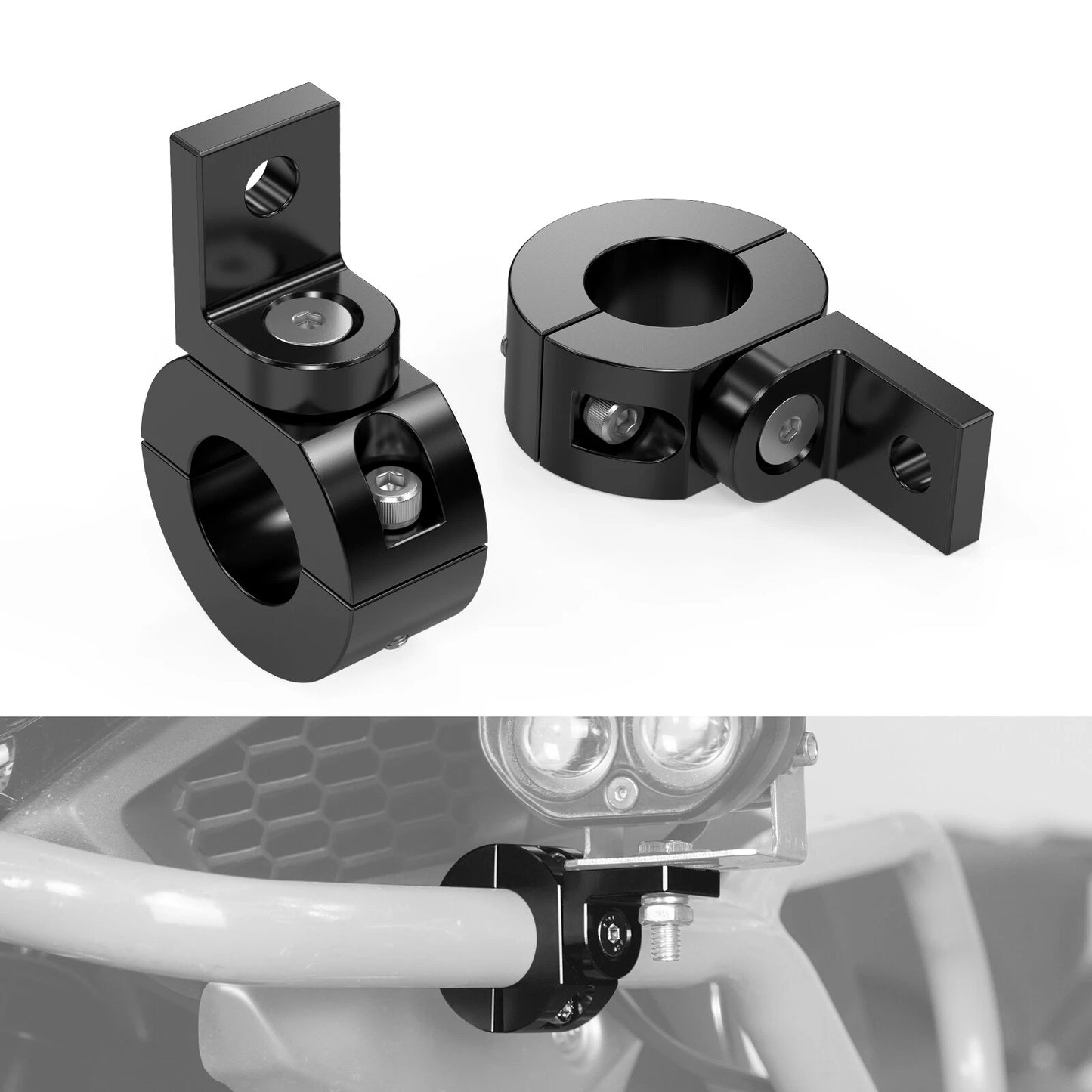 1" Bumper Clamp Light Mount for Yamaha Tenere 700 (2019-2023)