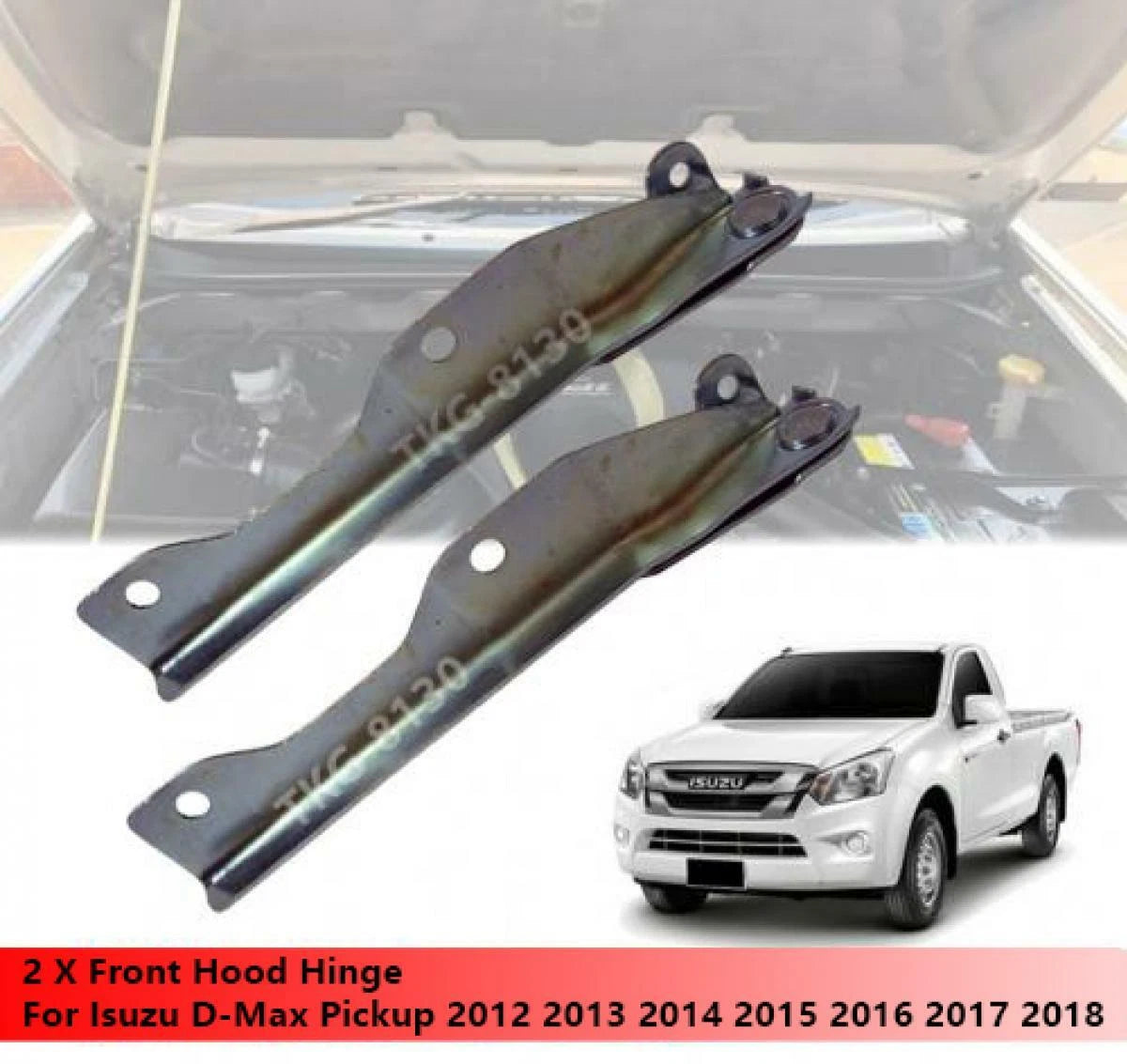 1 Set Front Hood Hinge for Isuzu D-Max / Holden Rodeo (2012-2017)