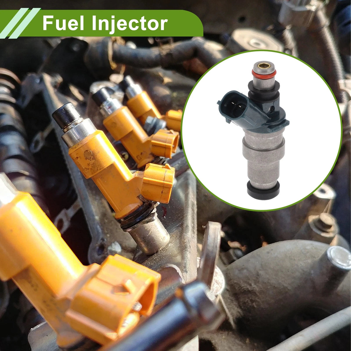 Fuel Injector 2.4L for Toyota Tacoma (1995-2000) - 1 x Blue Silver Ton ...