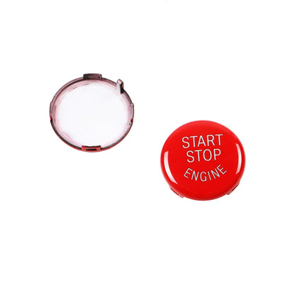 1 x Red Start Stop Button + M Cover Cap for BMW 3 Series M3 E90 E91 (2007-2013)