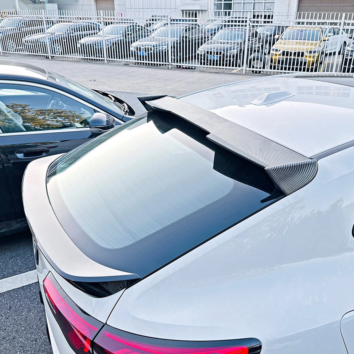 1 x Rear Boot Spoiler Lip for BMW X2 U10 (2023-2025) Carbon Fiber Look