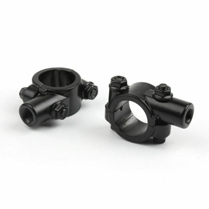 1" Handlebar Clamp for Motorcycle Bike - 10MM Thread Mirror Mount