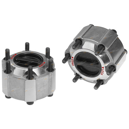 Alloy Free Wheel Locking Hub Set for Nissan Navara Pathfinder Terrano (90-on)