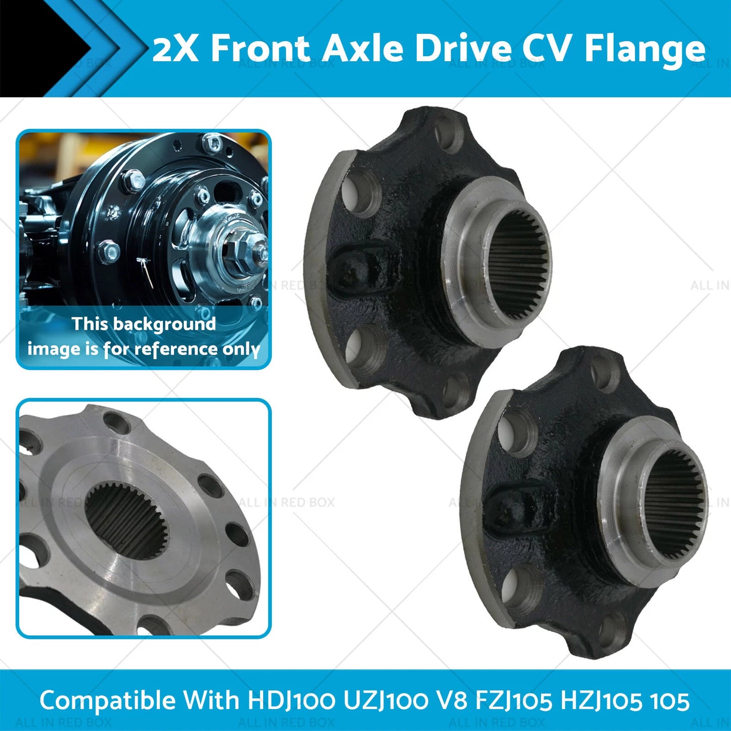 Axle Hub Flange for Toyota LandCruiser HDJ100 UZJ100 105 FZJ105 (1998-2007)