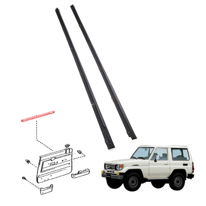Door Glass Weatherstrip Set for Toyota Land Cruiser HT KZJ77 LJ79 RJ77