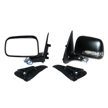 x2 Door/Wing Mirror Black LED for Toyota Hilux MK5 D4D 2.5TD 2001-2005