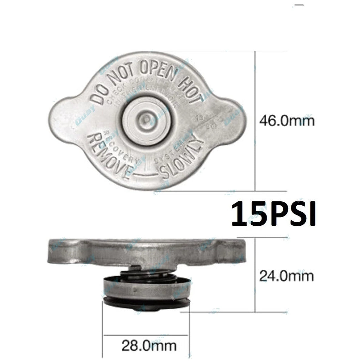 Radiator Cap 15psi 100kpa Small Japanese Bayonet Recovery Metal Type ...