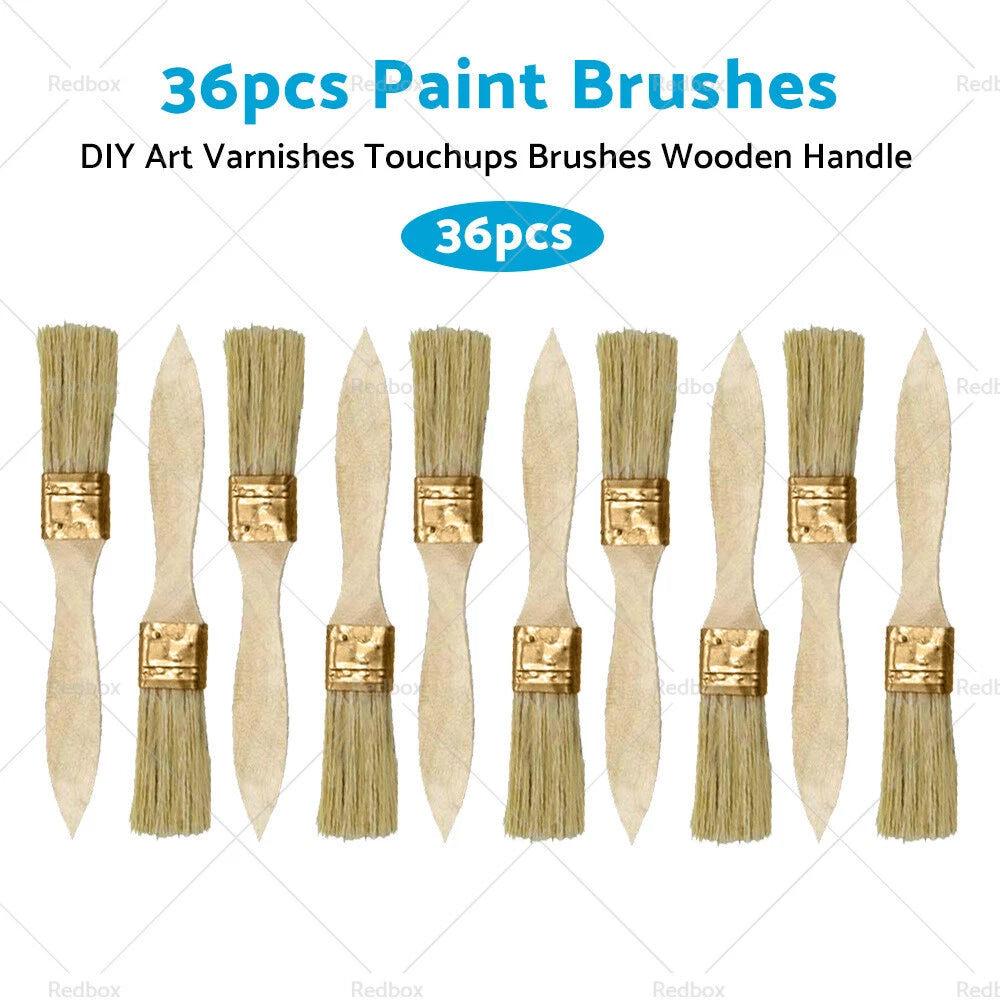 1" Chip Paint Brush Set for DIY Art Varnishes (36PCS)