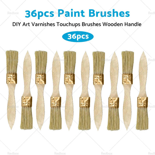 1" Chip Paint Brush Set for DIY Art Varnishes (36PCS)
