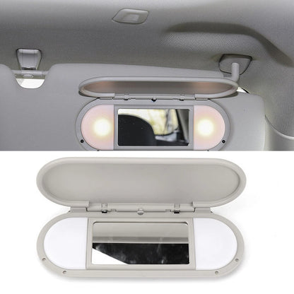 1 x Gray Sun Visor Mirror Cover for MINI Cooper F55 F56 F60 (2015-2022)