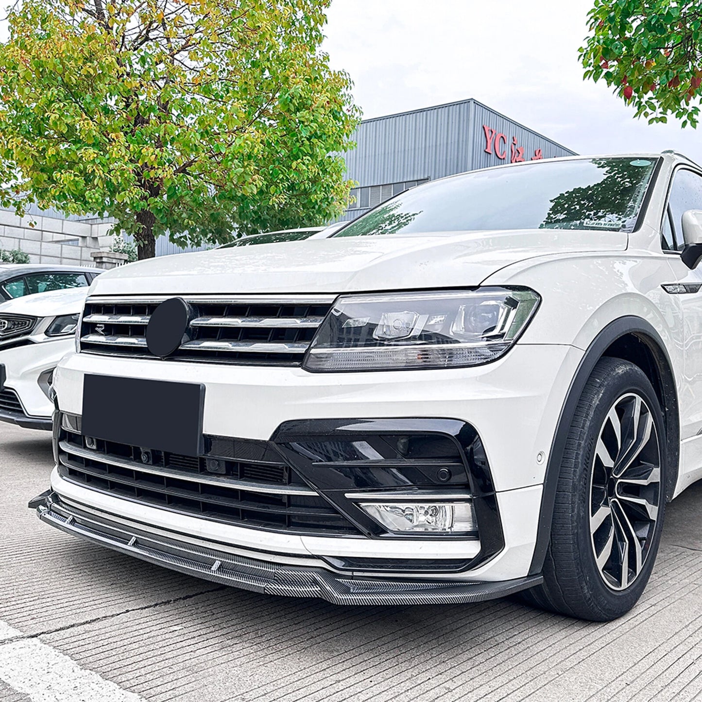 Alerón de parachoques delantero para VW Tiguan MK2 Rline (2017-2020)