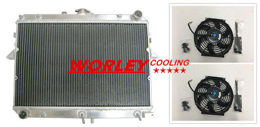 Aluminum Radiator + Fan for Ford Econovan/Mazda E2000 (1984-1997)