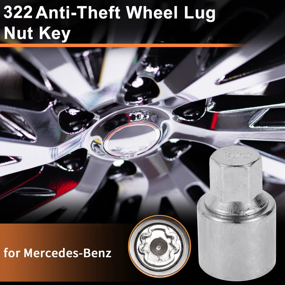Wheel Lock Lug Nut Key Tool for Mercedes-Benz – Exclusive Motors
