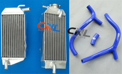 Aluminum Radiator + Blue Silicone Hoses for Honda CRF450R (2009-2012)