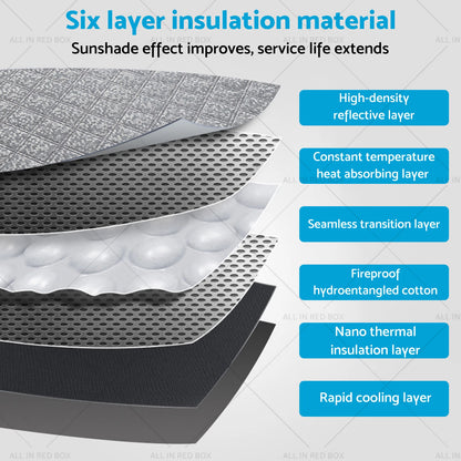 6 Layer WindScreen Sun Shade for Volkswagen Amarok (2022-2025) UV Protection