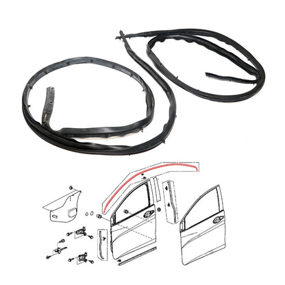 Door Roof Weatherstrip Seal Set for Honda City 6th Gen GM4-GM9 2014-2020