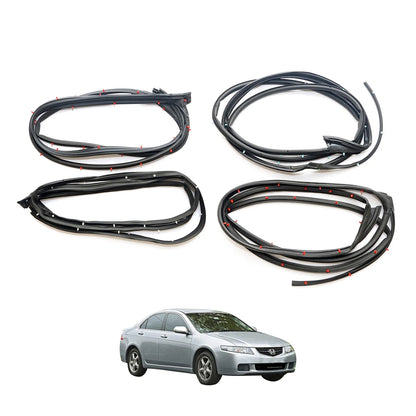 FR RR Door Weatherstrip Rubber Set for Honda Accord Sedan 2003-2007