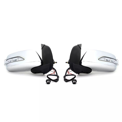 Chrome Electric Door Mirrors with LED for Nissan Navara/Frontier/Pathfinder 2005-2015