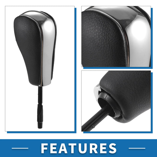 Automatic Gear Shifter Knob for BMW 1 Series E81 2006-2011 Faux Leather Chrome