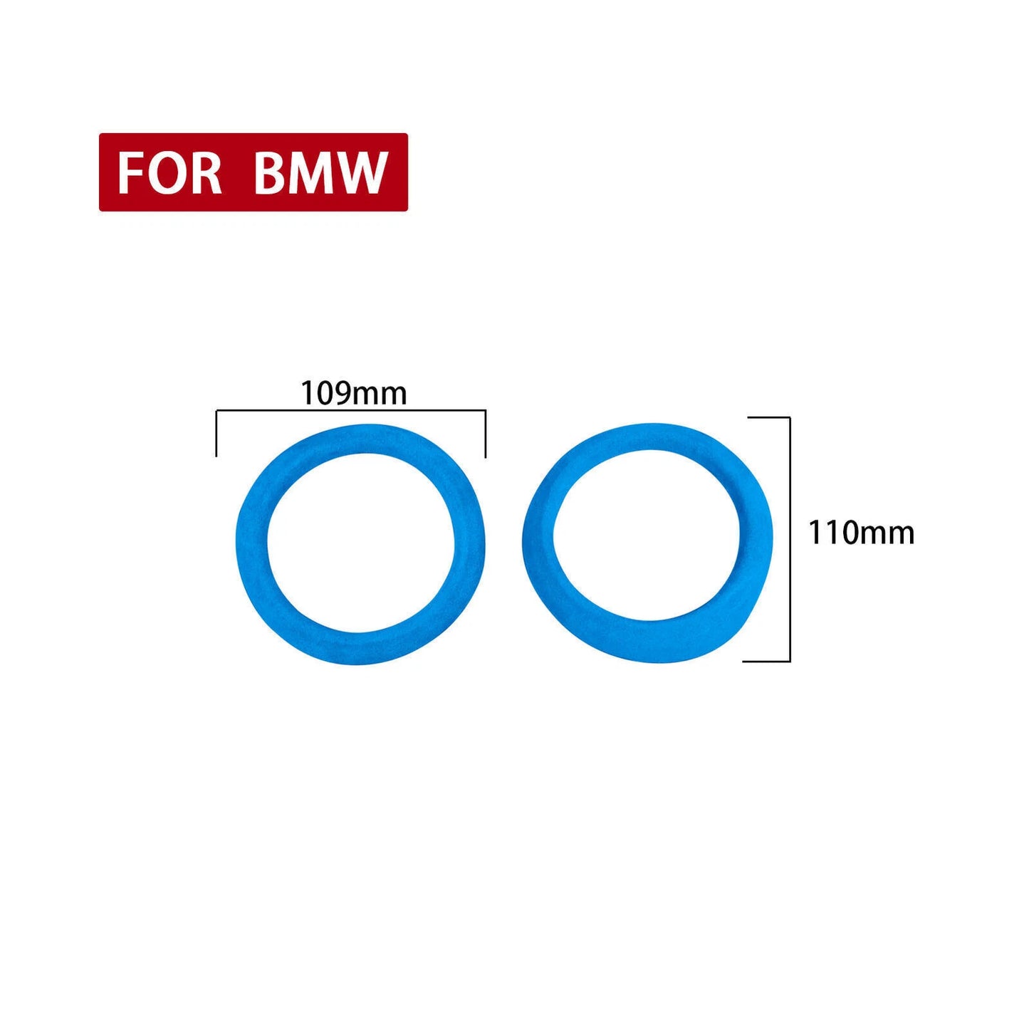 1 x Blue Leather Center Console Air Outlet Cover for Subaru BRZ, Toyota GT86 (2012-2020)